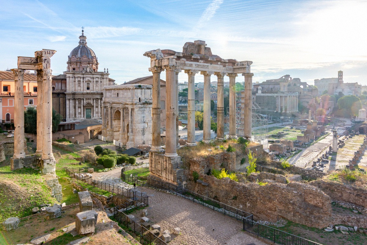Roman Forum with a view towards Palatine Hill