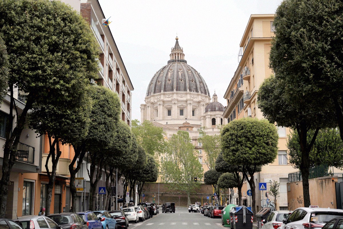 St Peter's Basilica and St Peter's Square at the Vatican