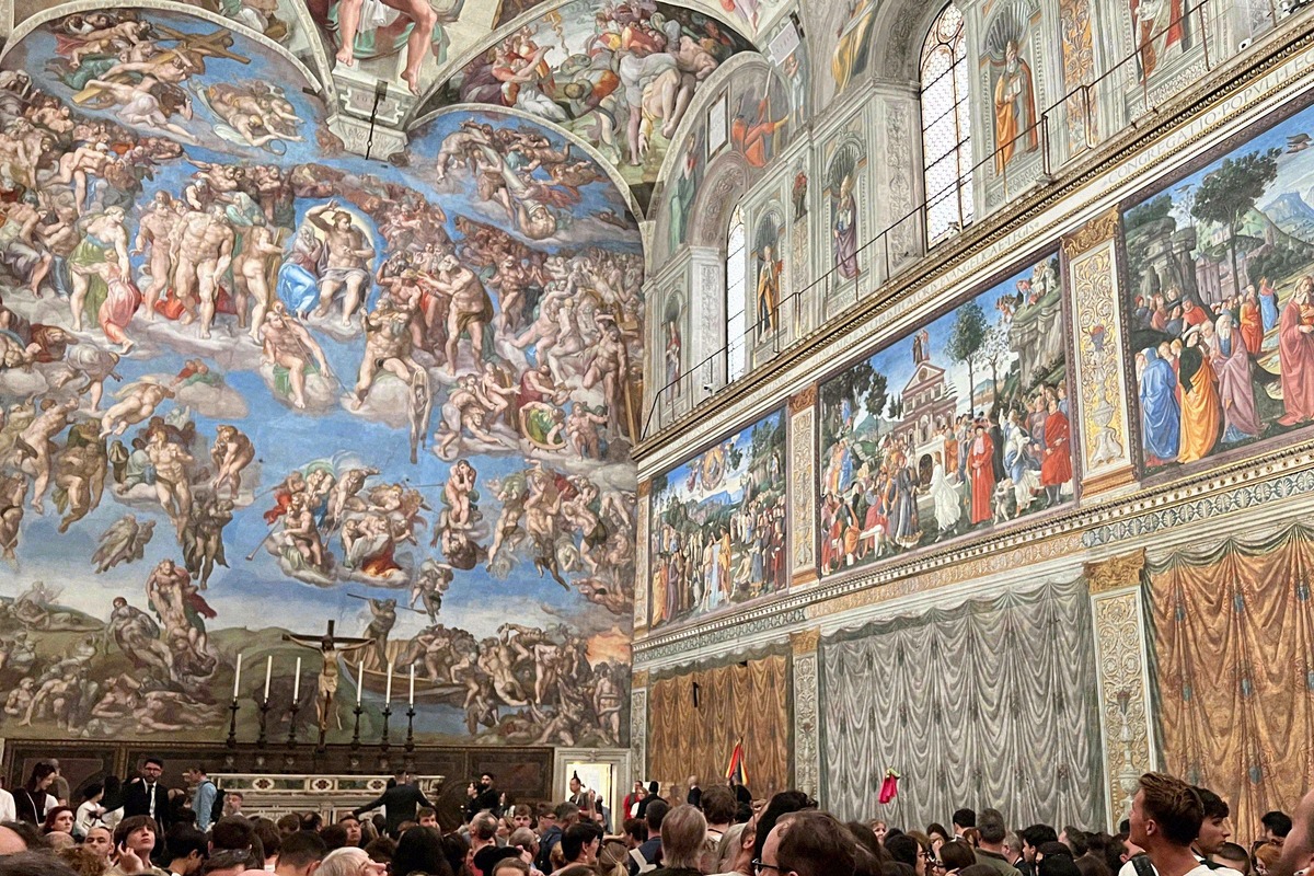 The Creation of Adam in the Sistine Chapel at the Vatican